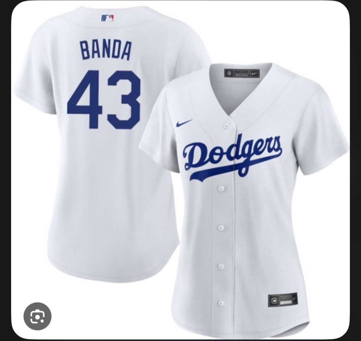 Women%27s Los Angeles Dodgers #43 Anthony Banda White Cool Base Stitched Jersey Dzhi->mlb womens jerseys->MLB Jersey